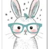 Bunny With Glasses Plakat