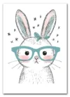 Bunny With Glasses Plakat Bunny With Glasses Plakat
