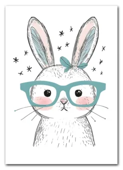 Bunny With Glasses Plakat
