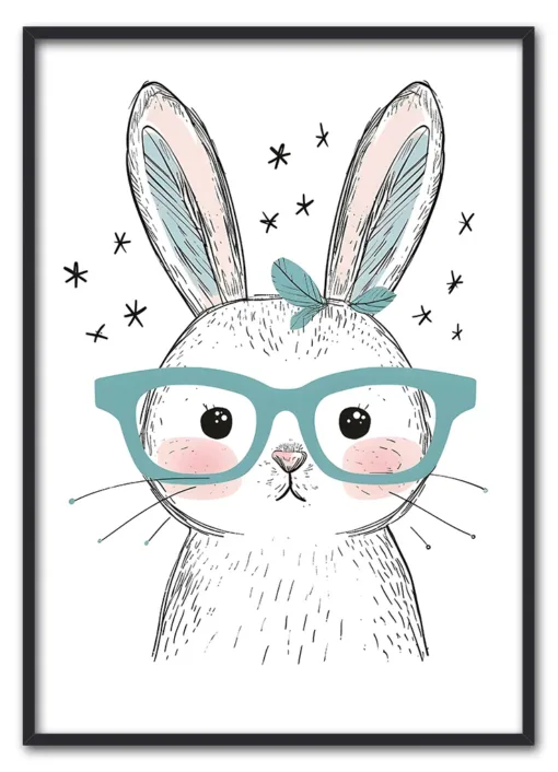 Bunny With Glasses Sort