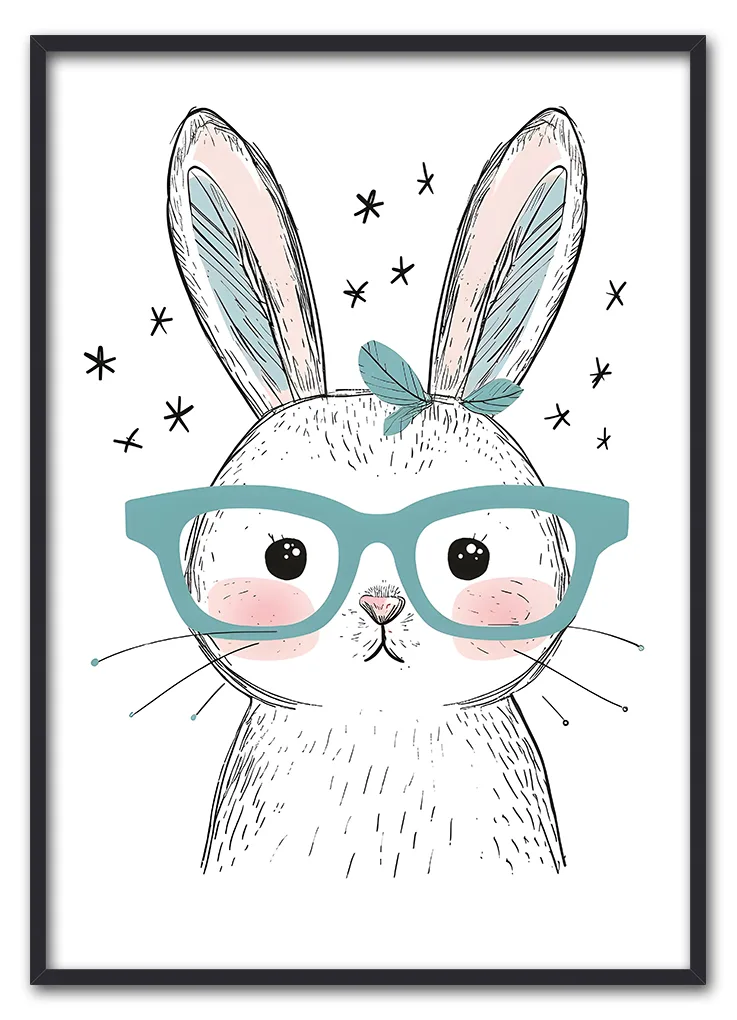 Bunny With Glasses Sort Bunny With Glasses Sort
