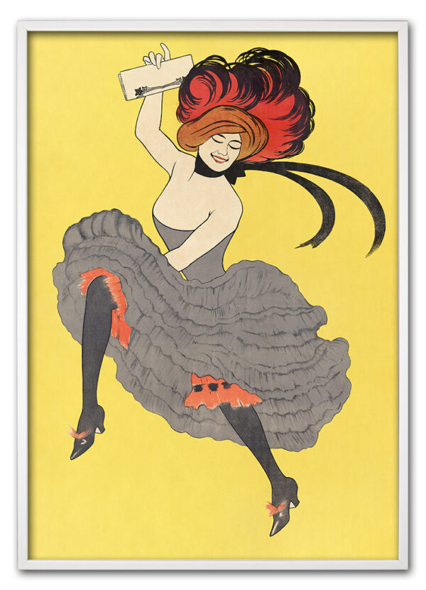 Woman dancing in a gray dress, remixed from artworks by Leonetto