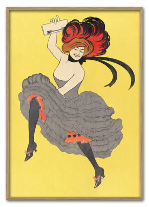 Woman dancing in a gray dress, remixed from artworks by Leonetto