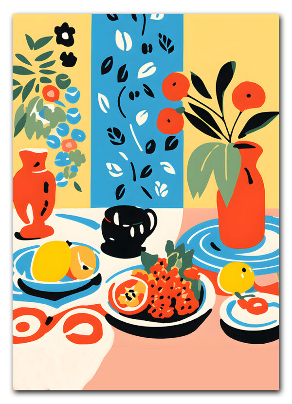 Colorful Kitchen Table Plakat