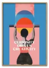 Curiosity & creativity quote poster template