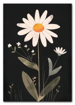 Daisy on Black Plakat