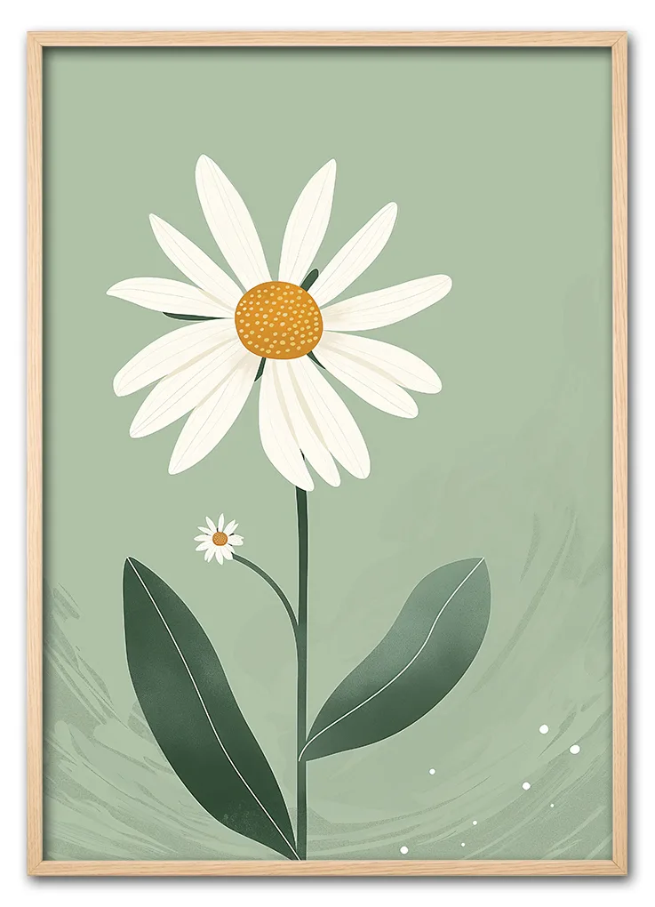 Daisy on Green Eg Daisy on Green Eg
