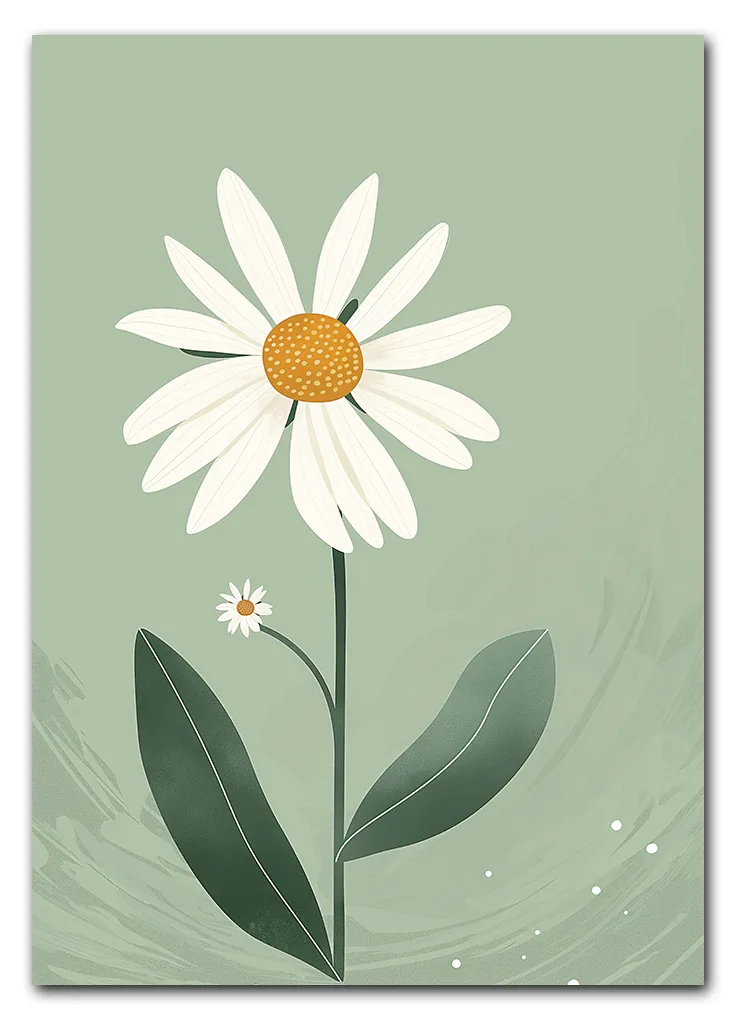 Daisy on Green Plakat Daisy on Green Plakat