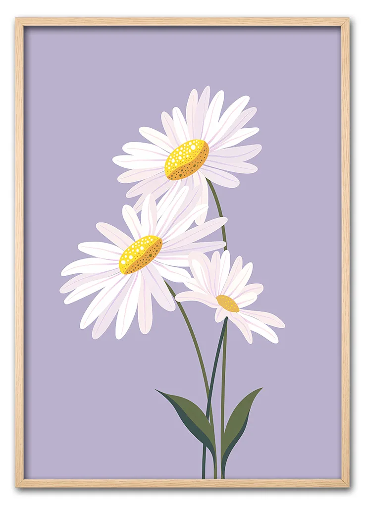Daisy on Lilac Eg Daisy on Lilac Eg