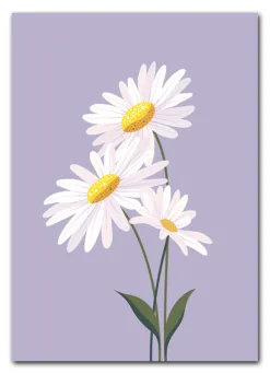 Daisy on Lilac Plakat