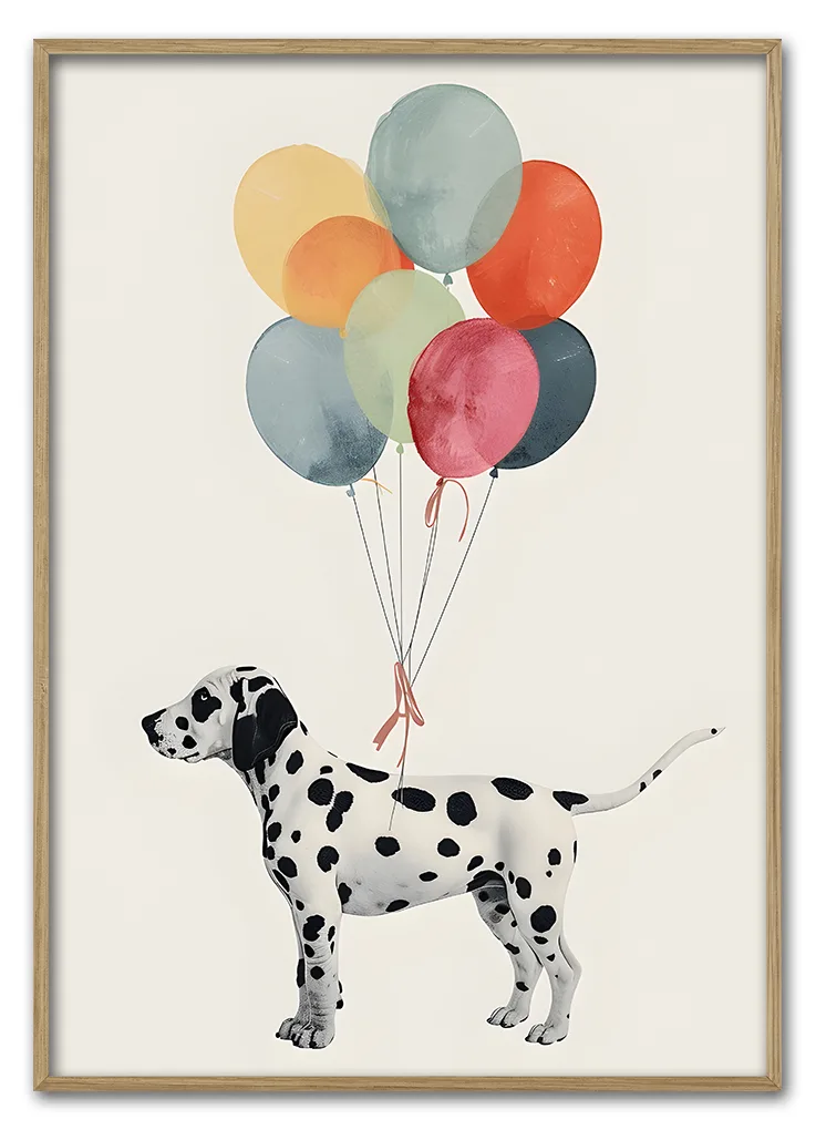 Dalmatian with Balloons Massiv Eg