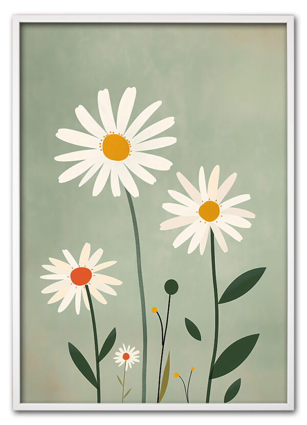 Field of Daisies Hvid