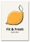 Fit & Fresh Lemon Plakat Fit & Fresh Lemon Plakat