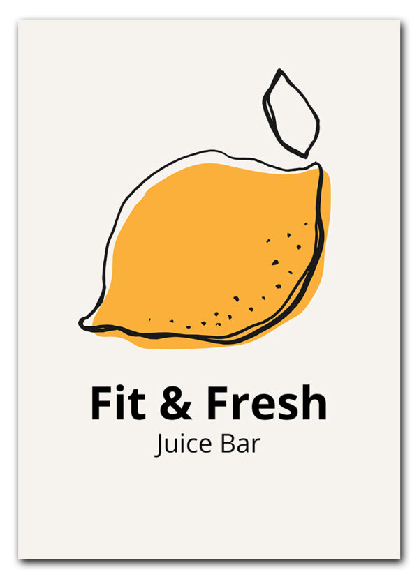 Fit & Fresh Lemon Plakat