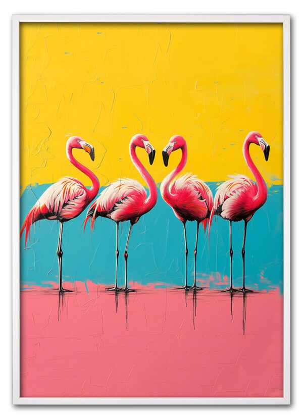 Flamingo Squad Hvid
