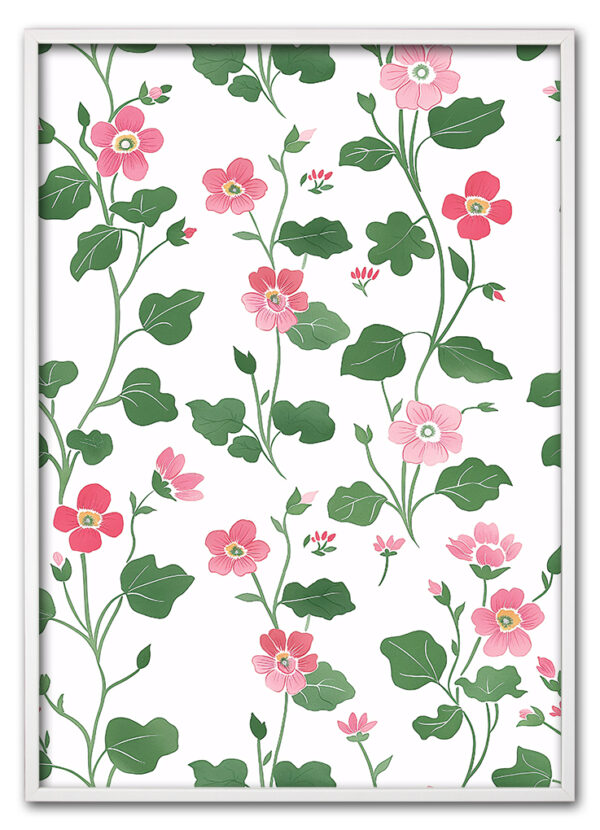 Floral Tapestry No. 01 Hvid