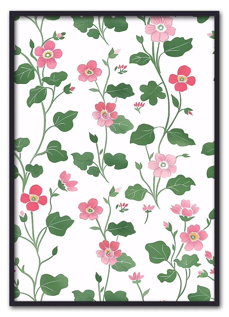 Floral Tapestry No. 01 Sort Floral Tapestry No. 01 Sort
