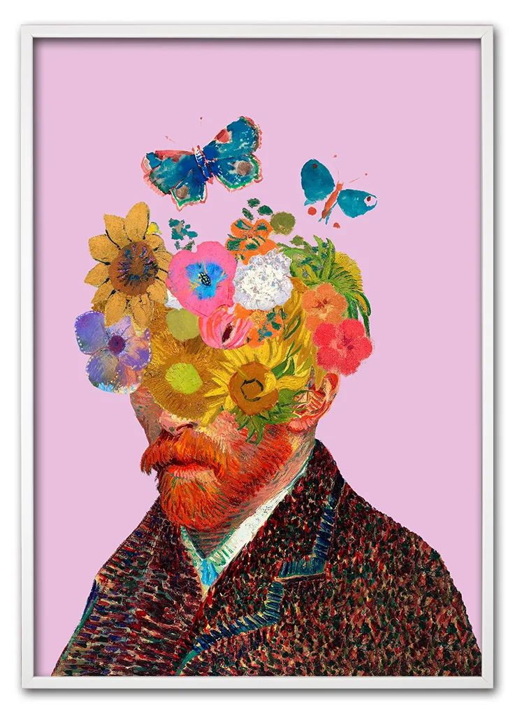 Flower Face No. 01 Hvid