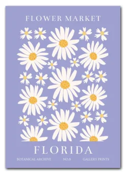 Flower Market Florida Plakat