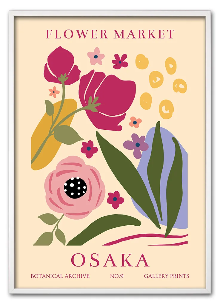 Flower Market Osaka Hvid