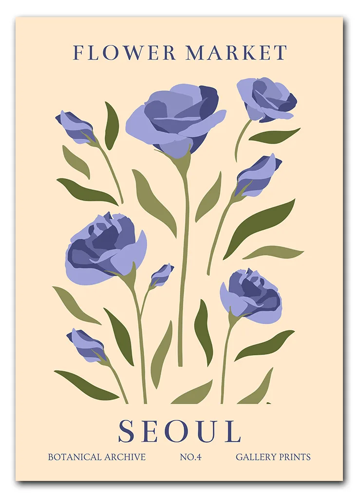 Flower Market Seoul Plakat Flower Market Seoul Plakat