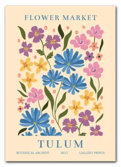 Flower Market Tulum Plakat