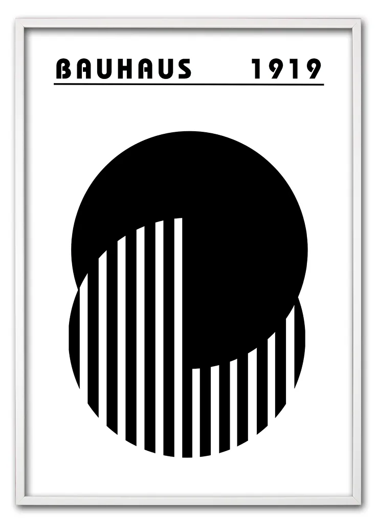 Half Circle Contrast Hvid