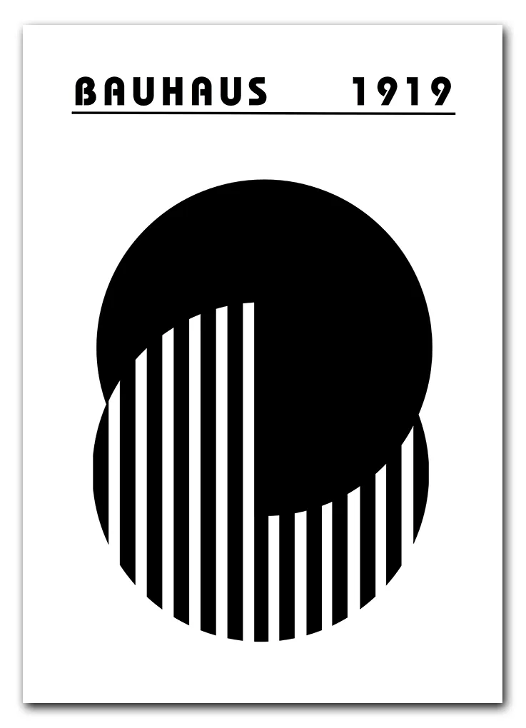 Half Circle Contrast Plakat