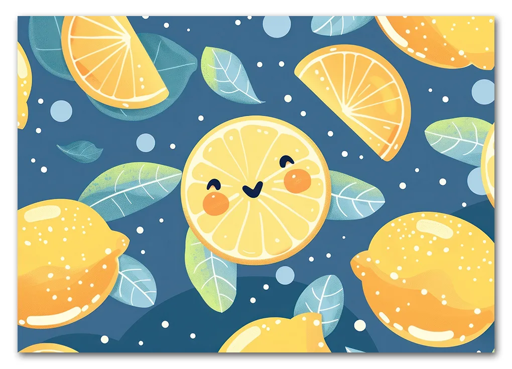 Lemon cute wallpaper fruit plant food.