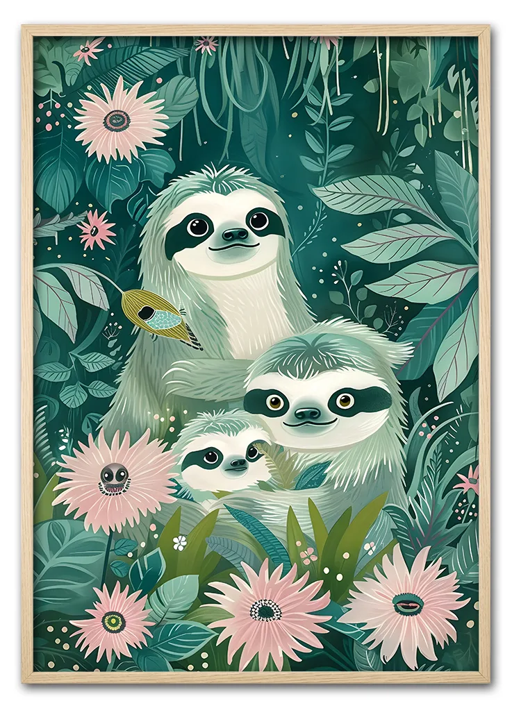 Jungle Sloth Family Eg