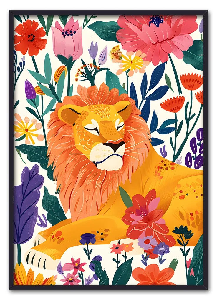 Lion in Bloom No. 03 Sort