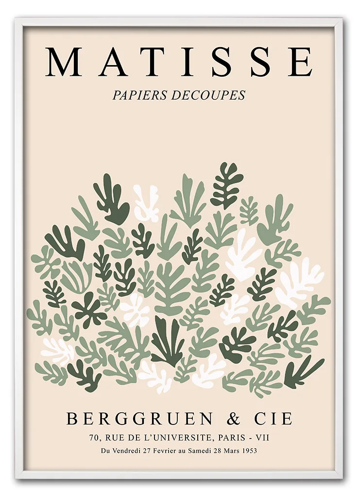 Matisse Botanical Collage Hvid Matisse Botanical Collage Hvid