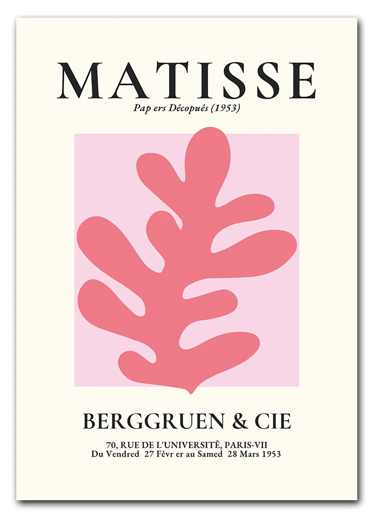 Matisse Coral Form No. 01 (Pink Series) Plakat