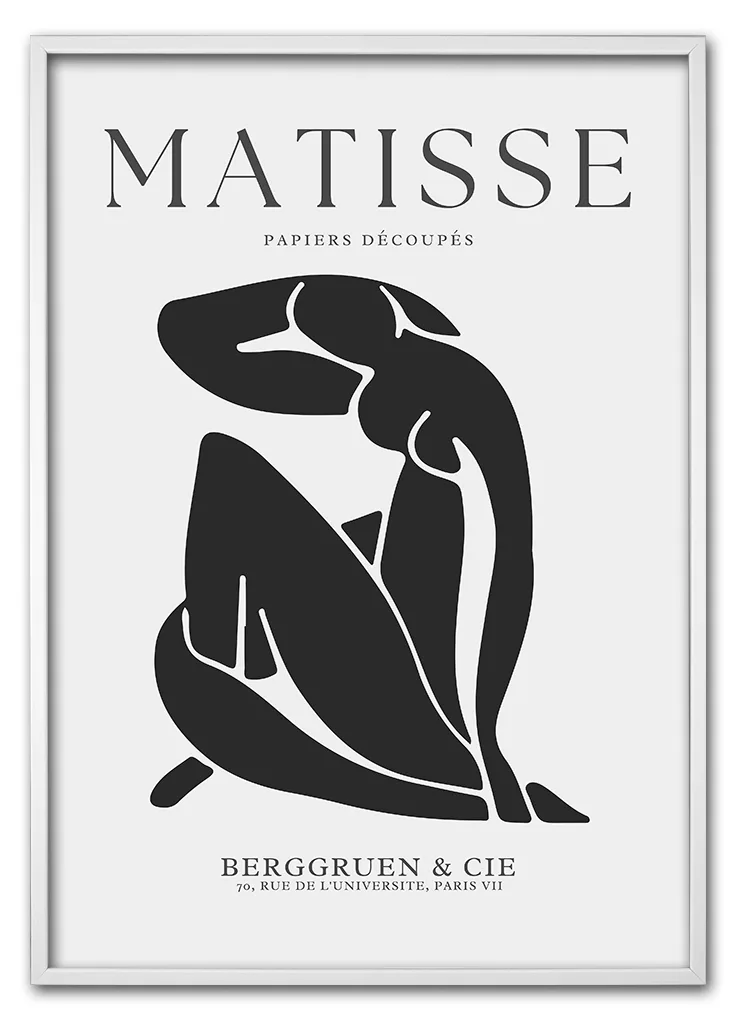 Matisse Cut Outs No. 05 (Black Grey) Hvid