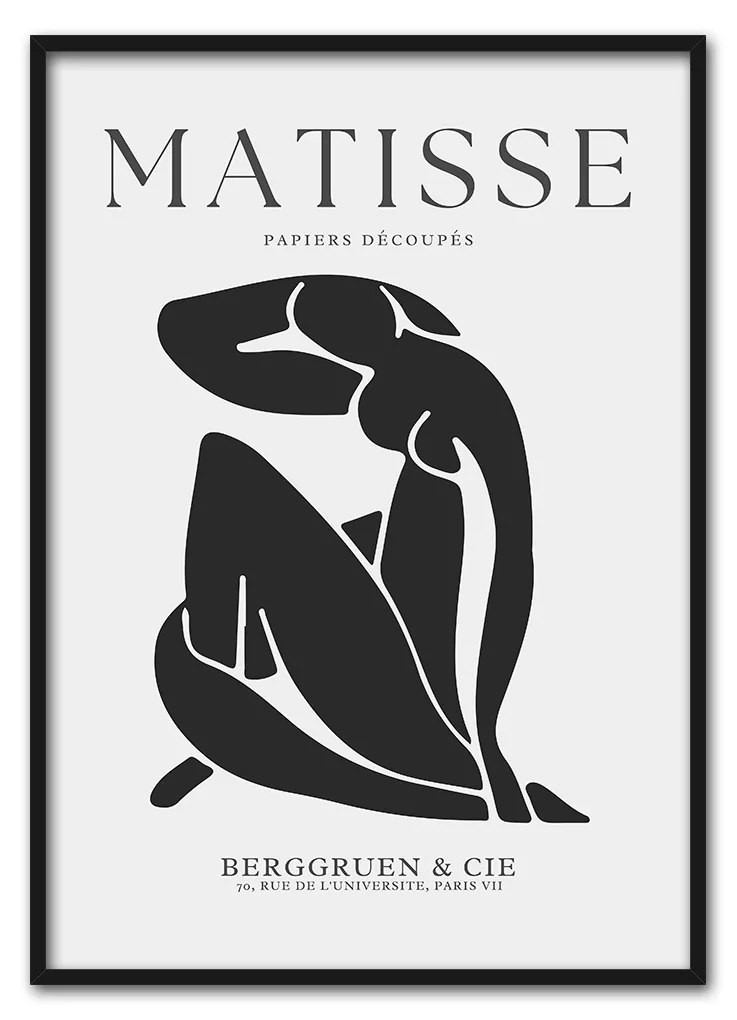 Matisse Cut Outs No. 05 (Black Grey) Sort