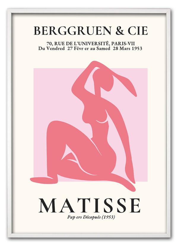 Matisse Cut Outs No. 06 (Pink Nude) Hvid