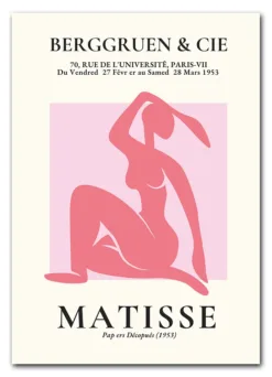 Matisse Cut Outs No. 06 (Pink Nude) Plakat