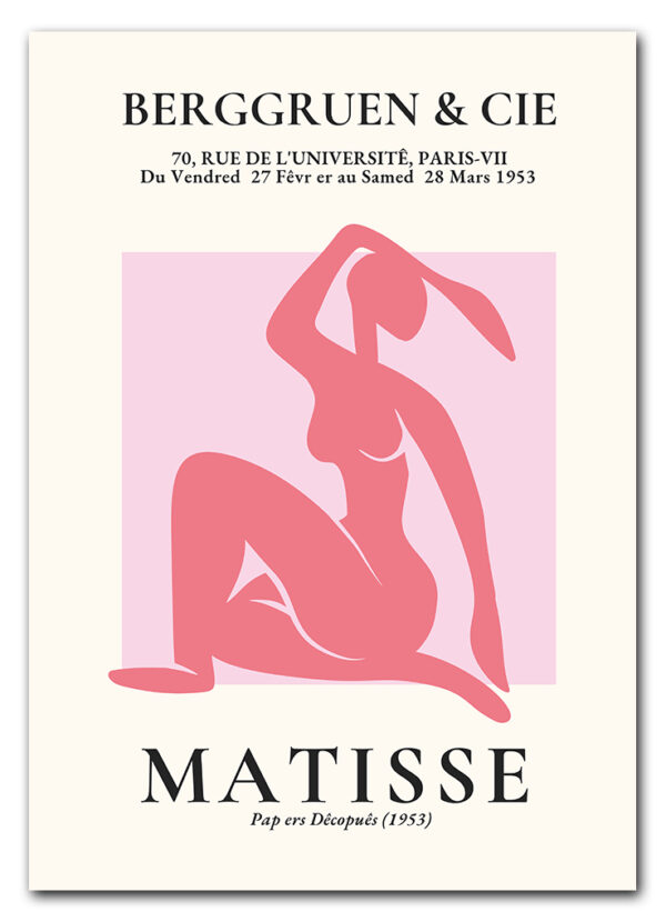 Matisse Cut Outs No. 06 (Pink Nude) Plakat