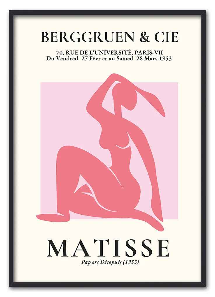 Matisse Cut Outs No. 06 (Pink Nude) Sort Matisse Cut Outs No. 06 (Pink Nude) Sort