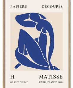 Matisse Cut Outs No. 08 (Blue Nude) Massiv Eg