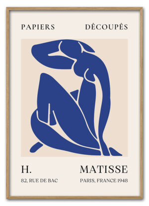 Matisse Cut Outs No. 08 (Blue Nude) Massiv Eg