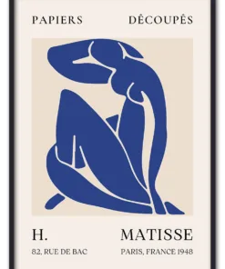 Matisse Cut Outs No. 08 (Blue Nude) Sort