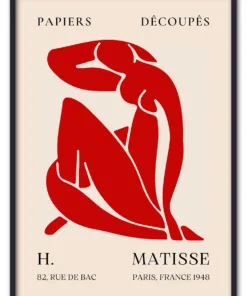 Matisse Cut Outs No. 09 (Red Nude) Sort