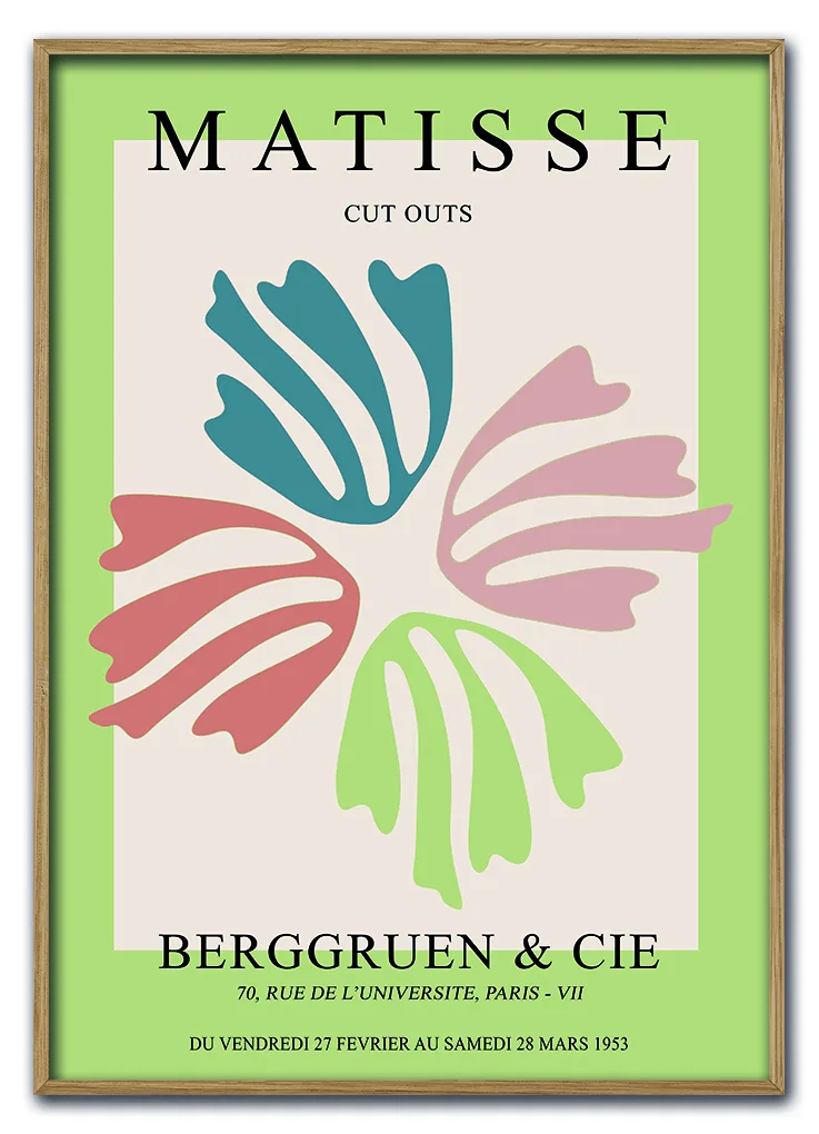 Matisse Cut Outs No. 10 (Floral Fan) Massiv Eg Matisse Cut Outs No. 10 (Floral Fan) Massiv Eg