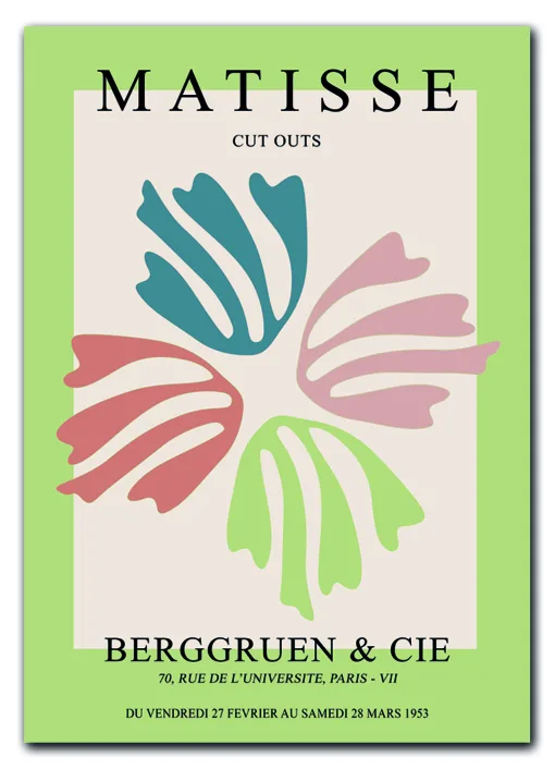 Matisse Cut Outs No. 10 (Floral Fan) Plakat