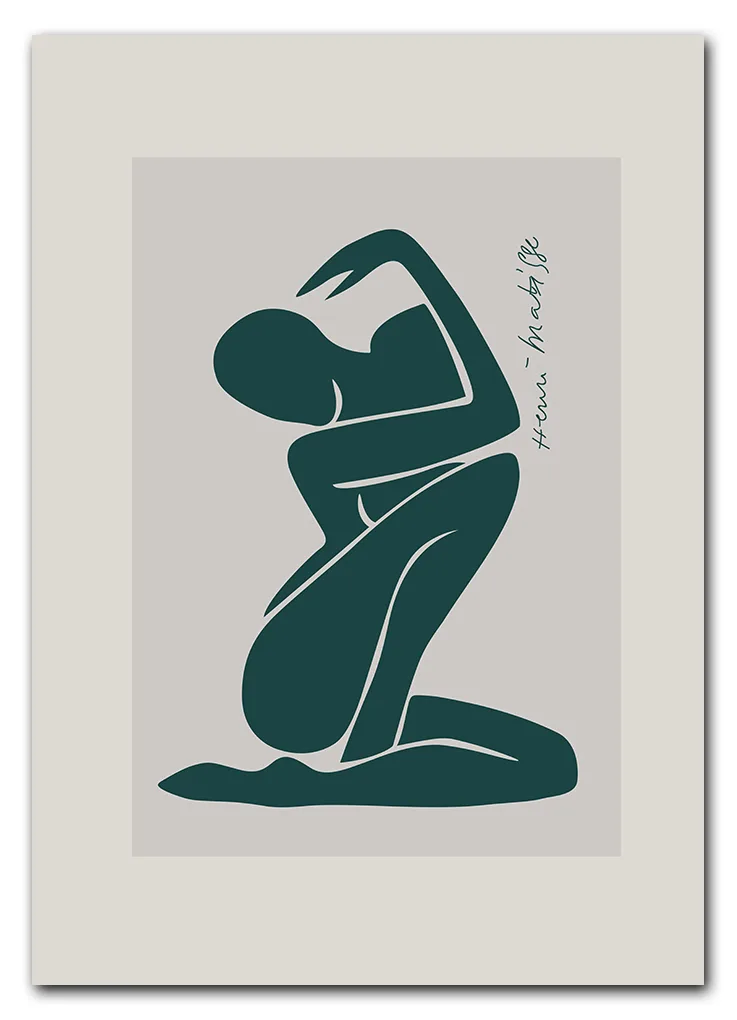 Matisse Deep Green Nude Plakat Matisse Deep Green Nude Plakat