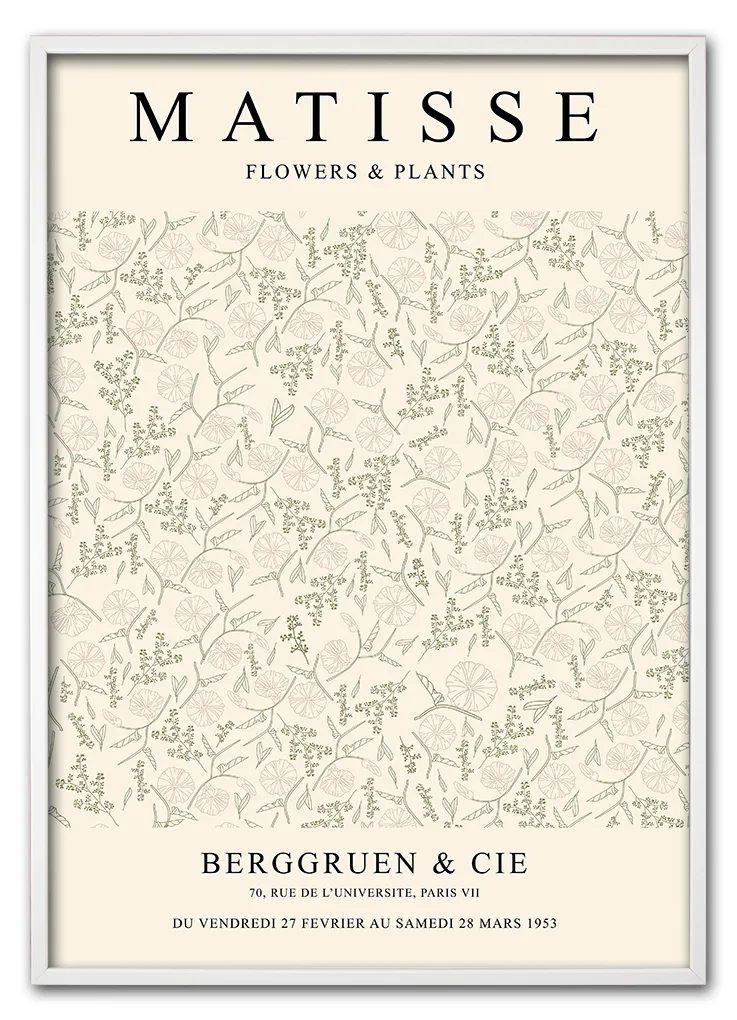 Matisse Flowers & Plants No. 02 Hvid Matisse Flowers & Plants No. 02 Hvid