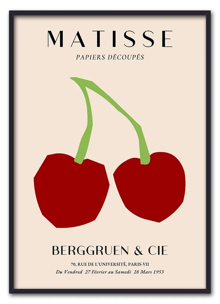 Matisse Fruit Cut Out No. 01 (Cherries) Sort Matisse Fruit Cut Out No. 01 (Cherries) Sort