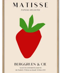 Matisse Fruit Cut Out No. 03 (Strawberry) Massiv Eg