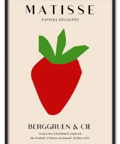 Matisse Fruit Cut Out No. 03 (Strawberry) Sort